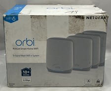 NETGEAR ORBI AX5200 RBK745P-100NAS TRI-BAND WIFI 6 MESH SYSTEM 4 PACK picture