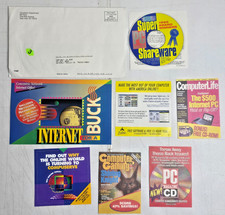 90s Internet Access CompuServe AOL Netscape Shareware CD Lot Vtg PC Games picture