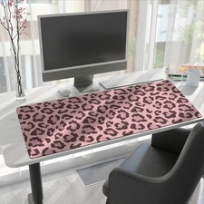 Pink Leopard Print Mouse Pad Soft Comfortable for Home Office Desk Birthday Ch picture