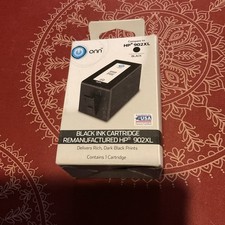 Lot of 3 New Onn Black Ink Cartridge Compatible With HP 902XL NEW in Box picture