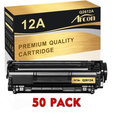 50 PK Q2612A 12A Toner Compatible With HP LaserJet 1012 1015 1018 1020 1022 3015 picture