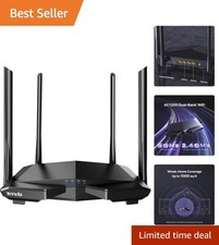 AC1200 Smart WiFi Router, High Speed Dual Band Wireless Internet Router with ... picture
