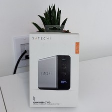 New Satechi 100W USB-C PD Compact Charger Space Gray ST-TC100GM picture