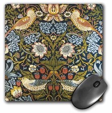 3dRose William Morris Strawberry Thief Pattern MousePad picture