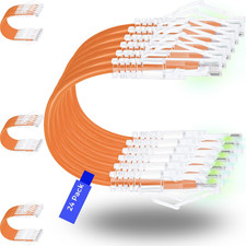 Patch Cables Cat6/ Cat6A 0.5Ft (24 Pack) Slim, Cat6A Ethernet Patch Cable 10G Su picture