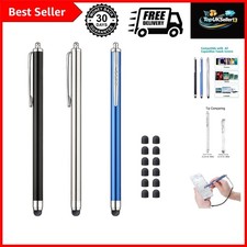 3 Pcs Stylus Pens for Touch Screens [0.24 inch Tip Series], 12 Extra Replacea... picture