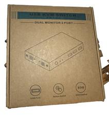 KVM HDMI Switch 3 USB 3.0 Hub 8K@60Hz   2 in 1 out, Dual monitor 2 port picture
