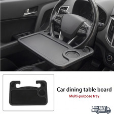 Car Steering Wheel Tray Desk 2 Sided For Laptop Drink Food Work Table Holder New picture