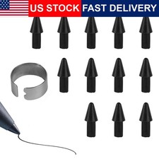 Replacement Stylus Nibs 12pcs Pen Clip Paper Pro Marker Plus Tips Black High Low picture
