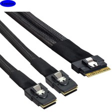 SLIM SAS SF-8654 8I to 2 Ports MINI SAS 8087 server connection Cable picture