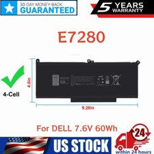 ✅F3YGT Battery For Dell Latitude 7280 7480 7380 7290 7390 7490 E7480 E7490 60Wh picture