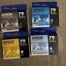 Lot Of 4 Genuine Epson 79 Ink Cartridges. New In Box. picture