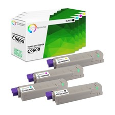 TCT 4PK Oki C9600 Color Toner Cartridge Set For Okidata C9600 C9800 C9850 series picture