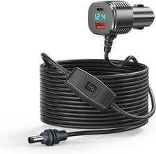 Starlink Mini 3-in-1 Car Charger Power Cable 10FT 12V-48V DC | Cigarette Lighter picture