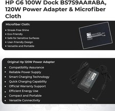 HP USB-C 100W G6 Dock with 100W Power Delivery, 120Hz + ANYHDD Cloth USB C XX270 picture