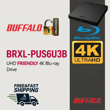 Buffalo BRXL-PUS6U3B External UHD Friendly 4K Blu-ray Burner LibreDrive MakeMKV picture