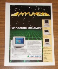 Rare Advertising HYUNDAI SUPER 386-S SUPER-LT 3 SUPER-16 TE 286 E Computer 1990 picture