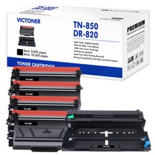 4x TN850 Toner+1 x DR820 Drum Fits For Brother MFC-L5850DW HL-L6200DW L5850DW picture