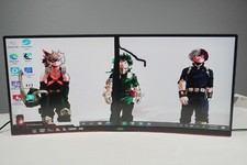 AOC CQ34G2 Super Curved Frameless Gaming Monitor  - Cracked Screen picture