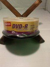 Staples 25-Pack Blank DVD+R Discs 16x Speed 4.7 GB 120 Min Spindle picture