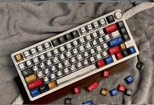 Colorful Comic Style Keycaps Set 136 Keys OEM Height Mechanical Keyboard Caps picture