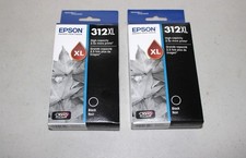 (2) Genuine Epson 312XL Black Ink Cartridges Expiration 5/2026 SEALED  picture