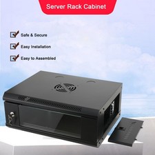 4U Wall Mount Network Server Cabinet Rack Enclosure Rack Glass Door Lock picture