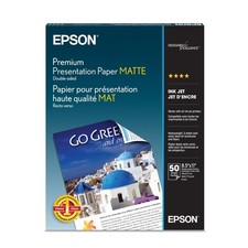 Epson Premium Presentation Paper Matte Double-Sided 8.5x11 50 Sheets S041568 picture