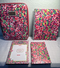 Lily Pulitzer Organizer Laptop Tablet Confetti Jouranl LIst Pad Notebook Set 4 picture