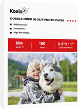 Koala Double sided Thick Glossy Photo Paper 8.5x11 Inch 80LB 100 Sheets picture