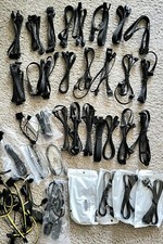 Bundle Lot (~40) Power Cable 4, 6, 8 Pin PCI-E - Video Card CPU/GPU VGA BQ SATA picture