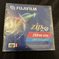 FACTORY SEALED Fujifilm 250 MB Zip Disk IBM Format  Package ZIP250 picture
