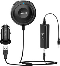 Smof Aux Bluetooth Adapter for Car, BT5.2 Audio Receiver, Hands-Free Calls picture