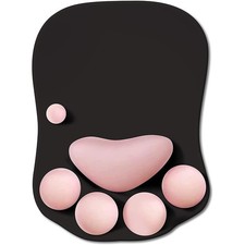Cute Cat Paw Ergonomic Silicone Wrist Rest Mouse Pad 10.7x7.8