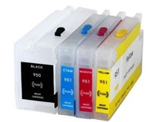 4 Empty Refillable Ink Cartridges For HP Office jet Pro 8600 Plus 8610 picture