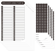 16 Sheets Breaker Panel Labels Electrical Box Sticker Numbers Breaker picture