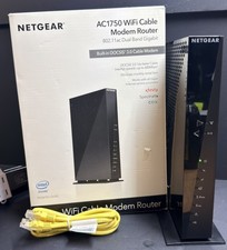 NETGEAR C6300v2 AC1750 DOCSIS 3.0 Dual-Band Cable Modem Router 4-Port - TESTED  picture