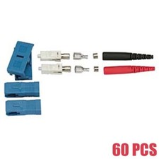 60 Pcs 2mm SC Connector Fiber Optic Optical Single Mode Duplex Boot Cable picture