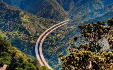 Landscape nature oahu hawaii highway mountains Custom Gaming Mat Desk picture