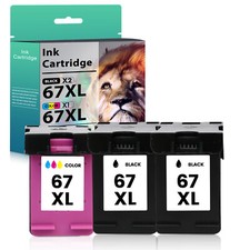 1-3PK 67XXL 67XL Ink Cartridge Combo for HP Deskjet 2855e 2755e 2800 4155e 2700e picture