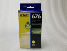 EPSON 676 XL Yellow Ink Cartridge /Expire date 02-2026/  NEW /Genuine / Sealed picture