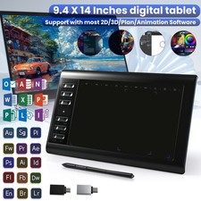 Tableta 10x6 Pluma De Dibujo Digital Para Graficos Grafica Digitalizadora Regalo picture