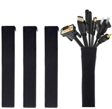 JOTO 4 Pack Cable Management Sleeve, 19-20 Inches Cord 4 Pack, 20 Inch, Black  picture