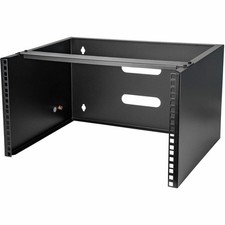 StarTech 6U 12in Deep Wallmounting Bracket for Patch Panel - Steel - Black picture