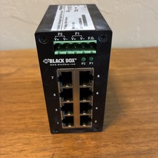 Black Box LGH008A 8-port Gigabit Edge Switch Hardened / USED -  picture