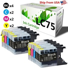 10PACK LC75 LC-75XL LC-75 Ink Cartridge for MFC-J6710DW MFC-J430W Inkjet Printer picture