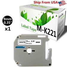 1 PK MK221 MK-221 Label Tape Used for P-touch PT-65VP PT-70(Black on White) picture