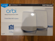 NETGEAR Orbi TriBand AX4200 Mesh WiFi6 Router & 2 Satellites | RBK753S-100NAS picture