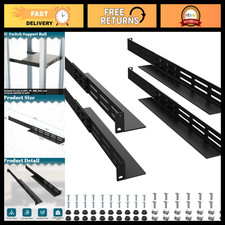 2 Pack Universal Rack Mount Rails 1U, Adjustable Depth 16