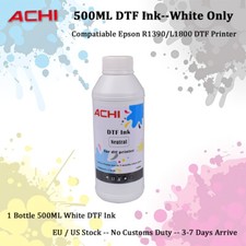 【IN US】ACHI 500ml White DTF INK For EPSON 1390 L1800 DTF Printer Only White Ink picture